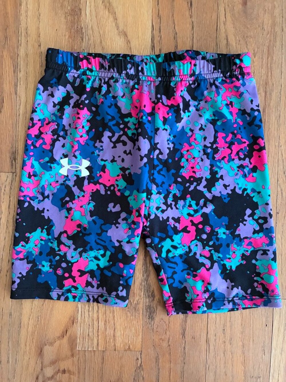 Under Armour Girls Multicolor Printed Bike Shorts 6X